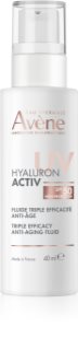 Avène Hyaluron Activ UV Triple Efficacy Anti-Aging Fluid ochranný fluid s kyselinou hyaluronovou SPF 50 40 ml