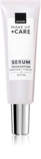 Avon Care + озаряващ хидратиращ фон дьо тен SPF 30 цвят 125G Warm Ivory 30 мл.