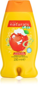Avon Naturals Kids šampón a kondicionér 2 v1 pre deti s vôňou Amazing Apple 250 ml