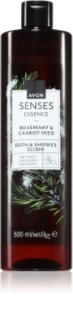 Avon Senses Essence Rosemary & Carrot Seed kremasti gel za prhanje in kopel 500 ml