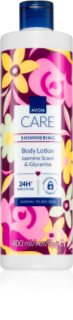 Avon Care Jasmine Scent & Glycerine csillogó tej normál és száraz bőrre