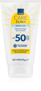 Avon Care Sun + Sensitive crème solaire hydratante peaux sensibles SPF 50 150 ml