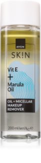 Avon Sk!n Vit E + Marula Oil Kahefaasiline meigieemaldaja 200 ml