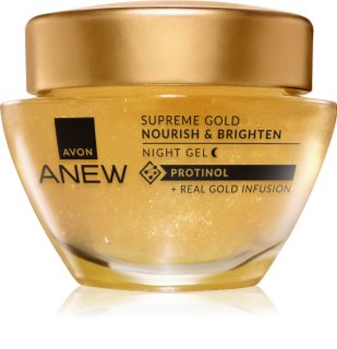Avon Anew Skin Renewing Gold Emulsion Moisturising Anti-Wrinkle Night Cream 50 ml