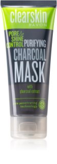 Avon Clearskin  Pore & Shine Control tisztító maszk aktív szénnel 75 ml