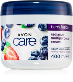 Avon Care Berry Fusion crema iluminadora para rostro y cuerpo 400 ml
