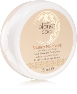 Avon Planet Spa Blissfully Nourishing odżywczy krem do rąk do nóg 75 ml