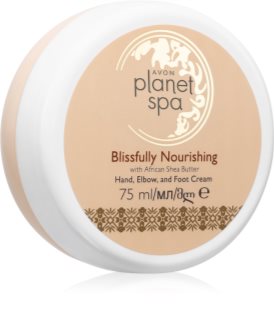 Avon Planet Spa Blissfully Nourishing výživný krém na ruce na nohy 75 ml