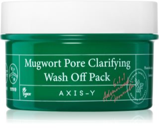 AXIS-Y 6+1+1 Advanced Formula Mugwort Pore Clarifying Wash Off Pack máscara de limpeza profunda efeito calmante 100 ml