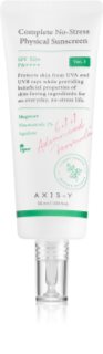 AXIS-Y 6+1+1 Advanced Formula Complete No-Stress Physical Sunscreen лек защитен крем за лице SPF 50+ 60 мл.
