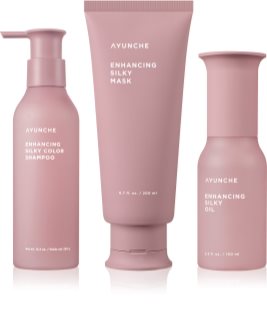 AYUNCHE Enhancing Silky ensemble pour cheveux abîmés