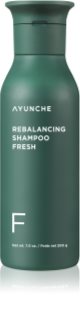 AYUNCHE Rebalancing Shampoo Fresh șampon împotriva subțierii și căderii părului cu efect revigorant