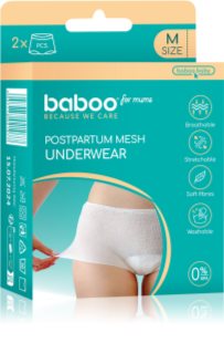 Baboo Postpartum Mesh Pants mutandine post parto taglia M 2 pz