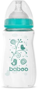 Baboo Anti-colic Glass Feeding Bottle Wide Neck Babyflasche aus Glas 3m+ 250 ml