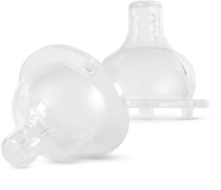 Baboo Premium Silicone Teat Medium Flow tetină pentru biberon 3m+ 2 buc