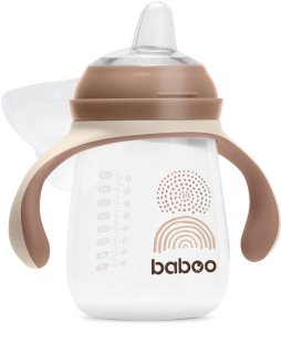 Baboo Cup with Silicone Spout tasse avec supports Au Naturale 6m+ 260 ml