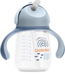 Baboo Cup with Silicone Straw cup with straw Blue Haze 9m+ 260 ml