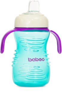Baboo Cup with Silicone Spout chávena com palhinha Mint, 6m+ 260 ml