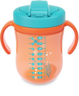 Baboo Cup with Silicone Straw and Gravity Ball hrnek s brčkem Sea Life 9m+ 300 ml