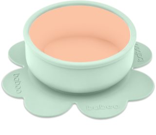 Baboo Silicone Bowl miska silikonowa z przyssawką Peachy Keen, 6m+ 1 szt.