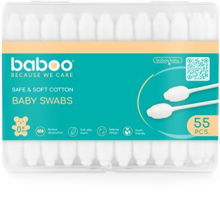 Baboo Baby Swabs ватні палички для дітей від народження 55 кс