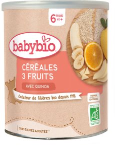 Babybio BIO 3 druhy ovoce nemléčná kaše 220 g