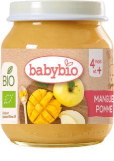 Babybio BIO mango a jablko ovocný príkrm 130 g