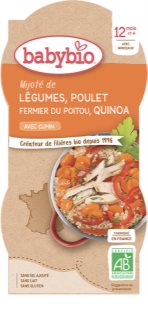 Babybio BIO zelenina s kuřetem a quinoa dětský příkrm 2x200 g