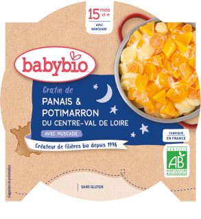 Babybio BIO gratinovaný paštrnák s tekvicou detský príkrm 260 g