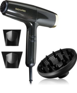 BaByliss PRO Falco Hair dryer BLACK & GOLD сешоар с вградена йонизираща функция 1 бр.