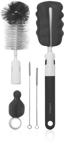 BabyOno Brush Set hajkefe cumisüveg és etetőcumi tisztításhoz Grey 1 db