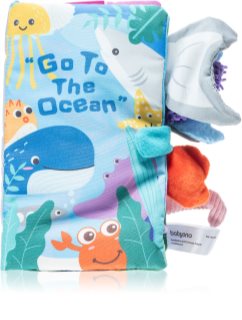 BabyOno Have Fun Go to the ocean educatief boekje met contrasterende kleuren 1 st