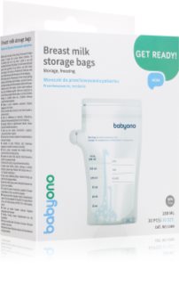 BabyOno Breast Milk Bag sachet pour conserver le lait maternel 180 ml 30 pcs