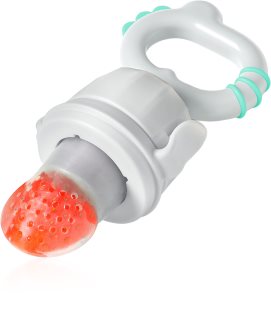 BabyOno Silicone Food Feeder 6m+ krmící kousátko Dino Grey 1 ks
