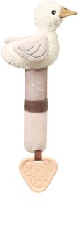 BabyOno Goose Zoe 3m+ писукаща играчка с гризалка 1 бр.