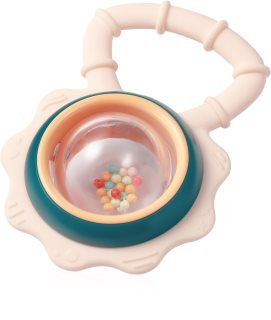 BabyOno Rattle With Teether 3m+ chew toy with rattle Flower 1 pc