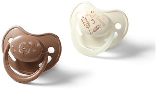 BabyOno Take Care Anatomical Silicone Soothers duda Day & Night 18m+ 2 kom