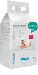 BabyOno Get Ready Hygienic Underpads одноразові гігієнічні пелюшки 40 x 60 cm 22 кс
