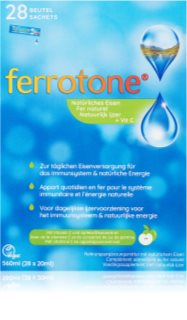 FERROTONE® Přírodní zdroj železa s vitaminem C perorální roztok s obsahem železa