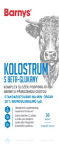 Barny's Kolostrum s beta-glukany doplněk stravy pro podporu imunitního systému 30 cps