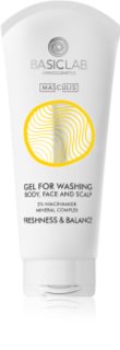 BasicLab Dermocosmetics Masculis shower gel for face, body and hair 100 ml