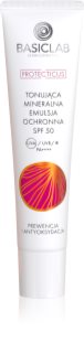BasicLab Dermocosmetics Protecticus emulsja ochronna do skóry wrażliwej ze skłonnością do zaczerwienień SPF 50+ 40 ml