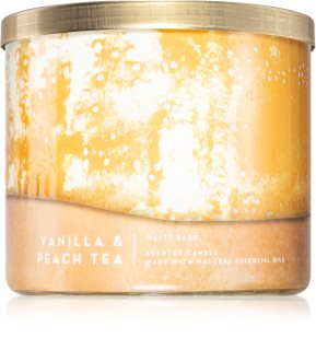 Bath & Body Works Vanilla & Peach Tea lumânare parfumată 411 buc