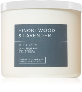 Bath & Body Works Hinoki Wood & Lavender lumânare parfumată 411 g