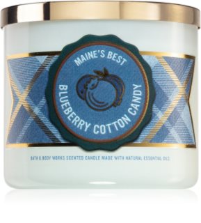 Bath & Body Works Blueberry Cotton Candy lumânare parfumată I. 411 g