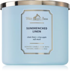 Bath & Body Works Sun Drenched Linen illatgyertya 411 g