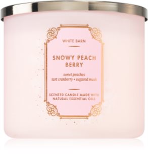 Bath & Body Works Snowy Peach Berry Duftkerze 411 g