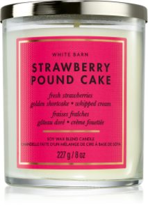 Bath & Body Works Strawberry Pound Cake vonná sviečka 227 g