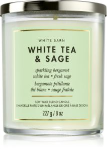 Bath & Body Works White Tea & Sage bougie parfumée 227 g