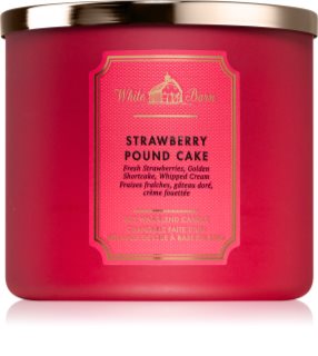 Bath & Body Works Strawberry Pound Cake geurkaars 411 g